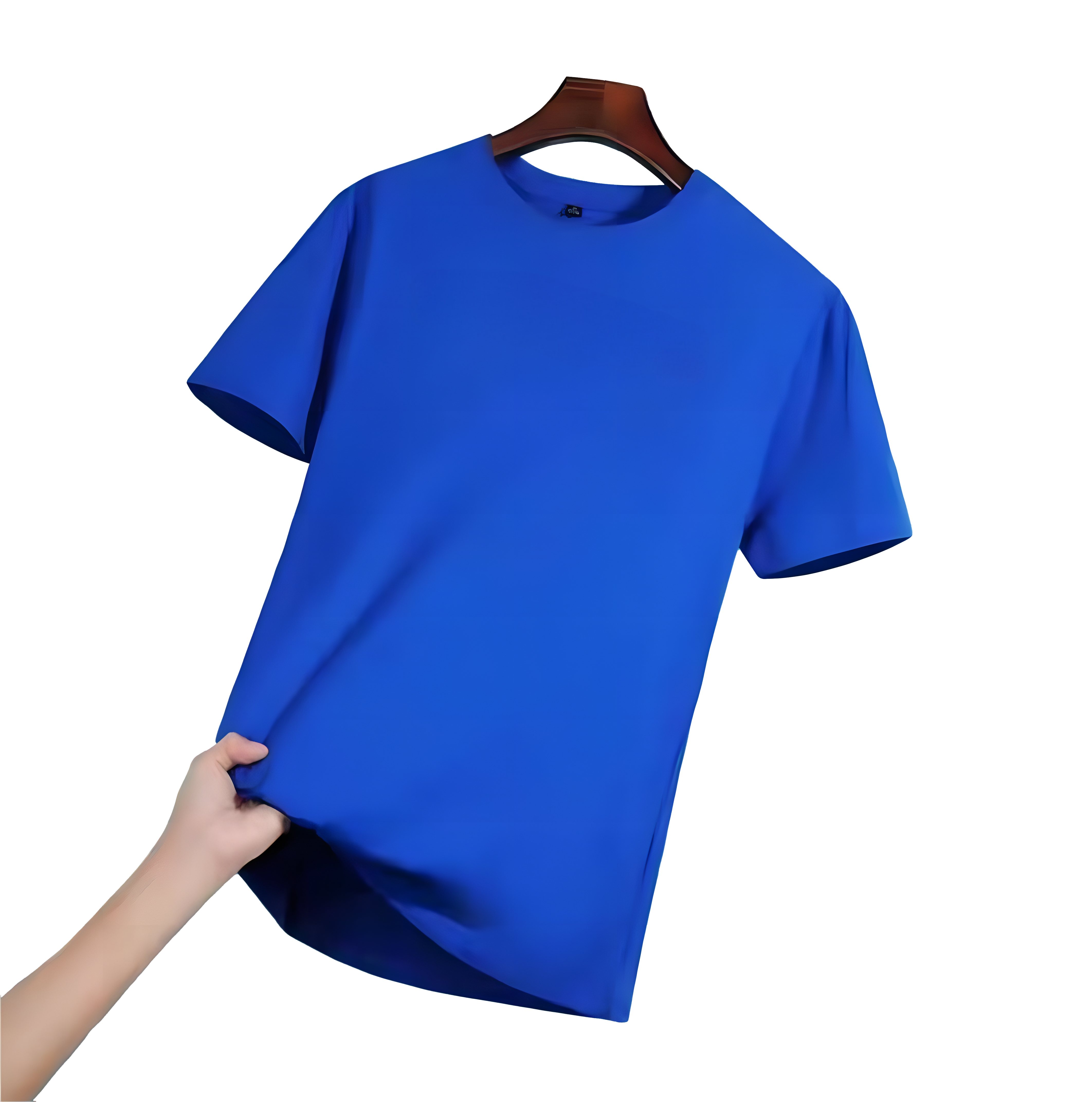 Pure cotton round neck T-shirt