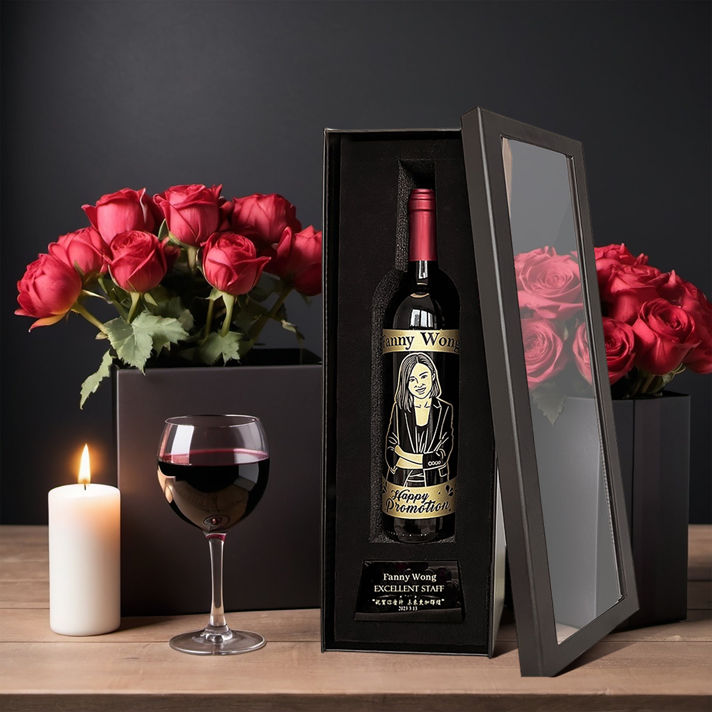 Red wine trophy