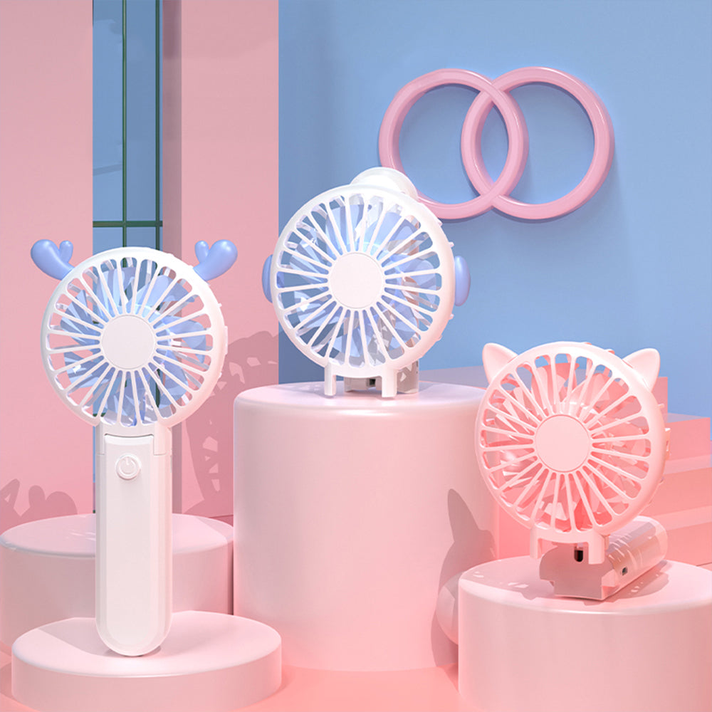 Handheld Foldable Cute Design Fan