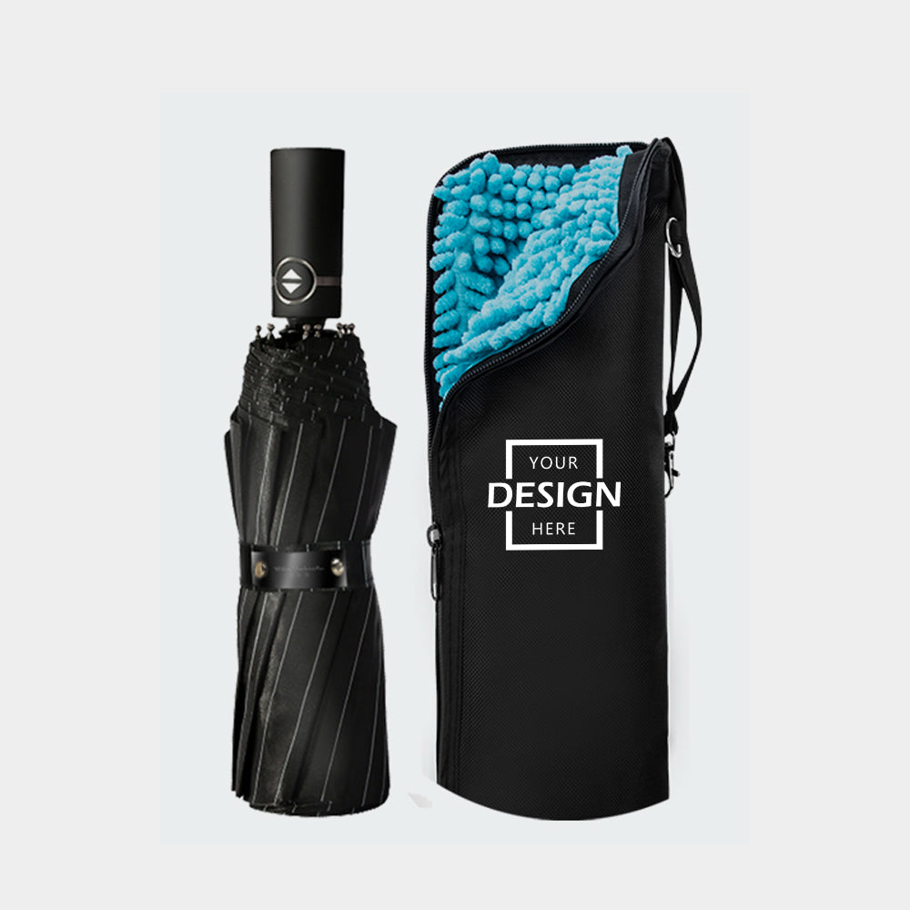 Highly Absorbent Plush Folding Umbrella Storage Bag