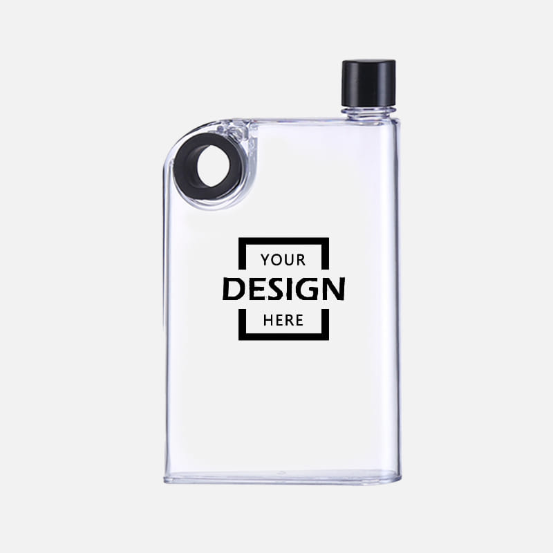 Featured square flat water bottle